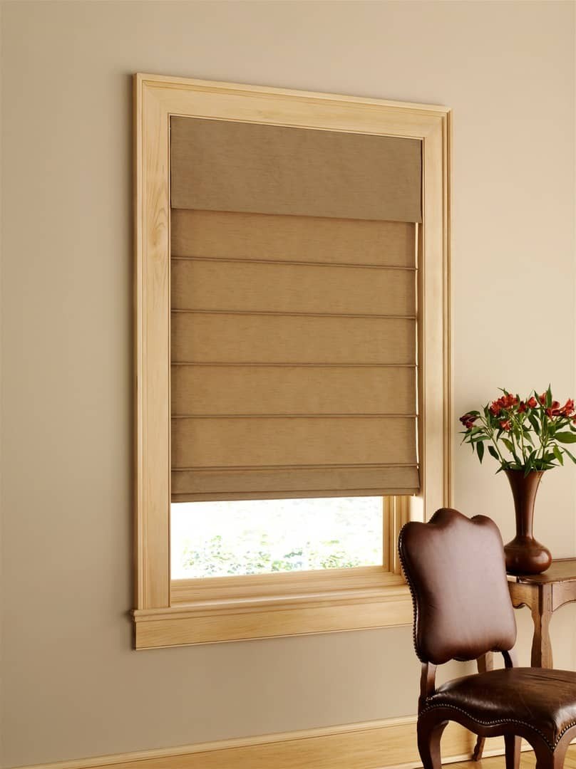 Adding Design Studio™ Window Treatments Near O'Fallon, Missouri (MO) including Roman Shades and Side Panels