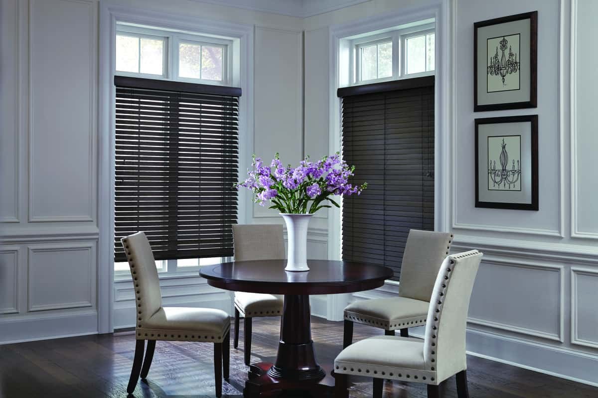 Parkland® Wood Blinds near O'Fallon, Missouri (MO) with real wood slats, beautiful colors, and more.