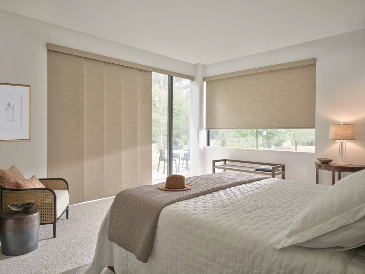 Hunter Douglas Designer Roller Shades and Skyline® Panel-Track Blinds near O'Fallon, Missouri (MO)